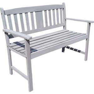 Šedá dřevěná zahradní lavice Stirling – Garden Pleasure obraz