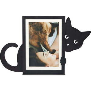 Černý kovový stojací rámeček 31x19, 5 cm Hidden Cat – Balvi obraz