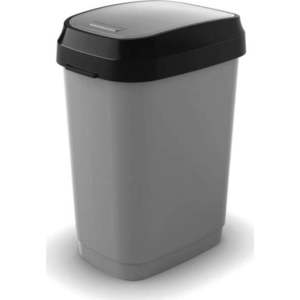 Šedý odpadkový koš 25 l Dual Swing Bin M – KIS obraz