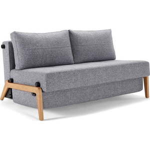 Šedá rozkládací pohovka Innovation Cubed Wood Twist Granite, 96 x 147 cm obraz