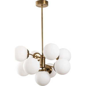 Závěsné svítidlo v bílo-zlaté barvě Opviq lights Mudoni obraz