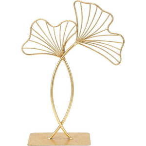 Dekorace ve zlaté barvě Mauro Ferretti Leaf Glam, výška 35 cm obraz