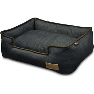 Tmavě modrý pelíšek pro psa 110x95 cm Lounge Bed Denim Medieval Blue / Dark Chocolate XL – P.L.A.Y. obraz