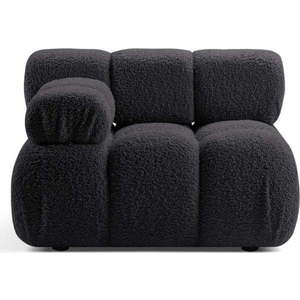 Antracitový modul pohovky z textilie bouclé (levý roh) Bellis – Micadoni Home obraz