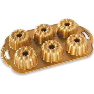 Forma na 6 mini bábovek ve zlaté barvě Nordic Ware Anniversary, 1, 1 l obraz