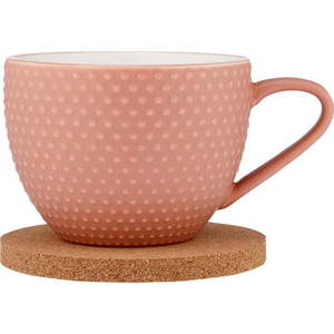 Růžový porcelánový hrnek s podšálkem 350 ml Abode - Ladelle obraz