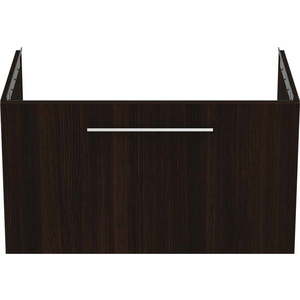 Tmavě hnědá závěsná skříňka pod umyvadlo v dekoru dubu 80x44 cm i.Life B – Ideal Standard obraz