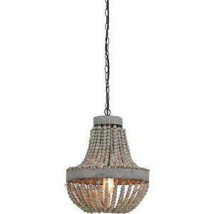 Bílé závěsné svítidlo s kovovým stínidlem ø 36 cm Luna – Light & Living obraz