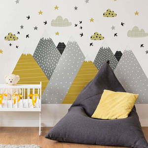 Nástěnná samolepka Ambiance Giant Kid Sticker Scandinavian Mountains Henrika obraz