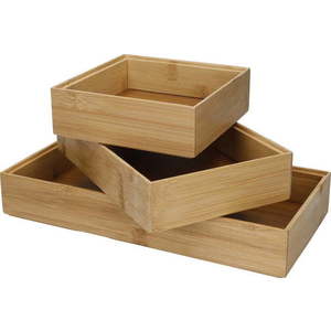 Bambusové organizéry do šuplíku v sadě 3 ks Copco - Kitchen Craft obraz