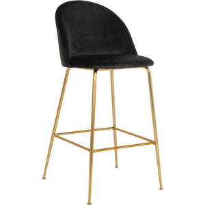 Černé sametové barové židle v sadě 2 ks 108 cm Lausanne – House Nordic obraz