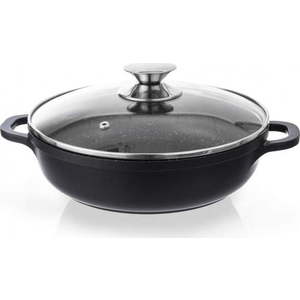 Kastrol s nepřilnavým povrchem Pfluon Granit se skleněnou poklicí Orion Grande, ⌀ 28 cm obraz