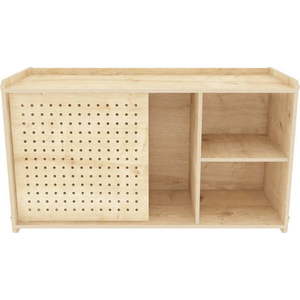Nástěnná knihovna v dekoru dubu v přírodní barvě 65x30 cm Sima – Kalune Design obraz