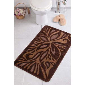 Hnědá koupelnová předložka 60x100 cm Lotus – Foutastic obraz