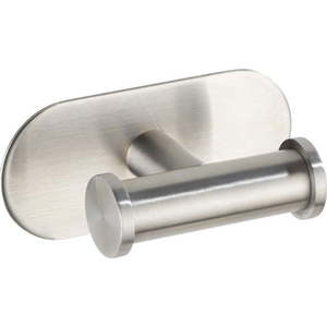 Dvojitý nástěnný háček z matné nerezové oceli Wenko Turbo-Loc® Orea obraz