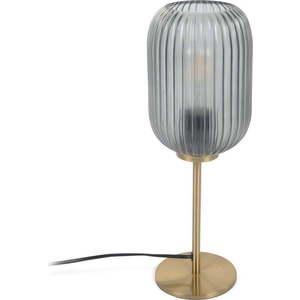 Stolní lampa ve zlaté barvě se skleněným stínidlem (výška 40 cm) Hestia – Kave Home obraz