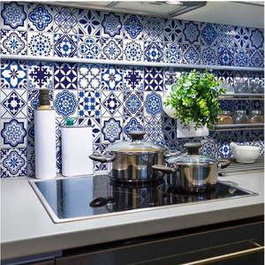 Sada 24 nástěnných samolepek Ambiance Decals Tiles Eusebio, 10 x 10 cm obraz