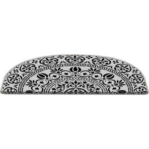 Černo-bílé nášlapy na schody v sadě 16 ks 20x65 cm Anatolian Lace – Vitaus obraz