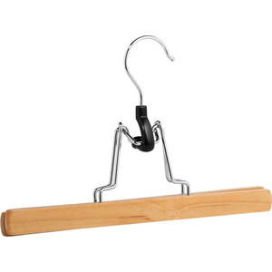Sada 3 dřevěných ramínek na kalhoty Wenko Clamping Hanger obraz