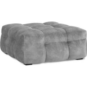 Šedý sametový puf Windsor & Co Sofas Vesta obraz