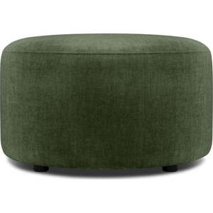 Zelený sametový puf Mazzini Sofas Debbie, ø 68 cm obraz