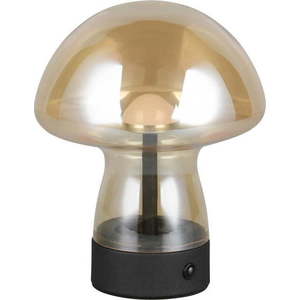 Jantarová LED stolní lampa se skleněným stínidlem (výška 18 cm) Dooley – Trio obraz