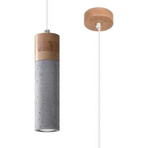Šedé závěsné svítidlo ø 7 cm Susanna – Nice Lamps obraz