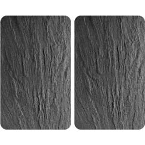 Sada 2 skleněných krytů na sporák Wenko Slates, 52 x 30 cm obraz
