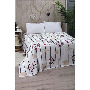 Bílý bavlněný přehoz 170x230 cm Marine – Mila Home obraz