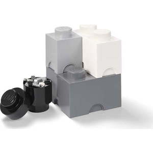 Set 4 plastových úložných krabic LEGO®, 25 x 25 x 33 cm obraz