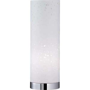 Bílá stolní lampa s textilním stínidlem (výška 35 cm) Thor – Fischer & Honsel obraz