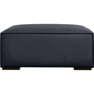 Tmavě modrá kožená podnožka Madame – Windsor & Co Sofas obraz