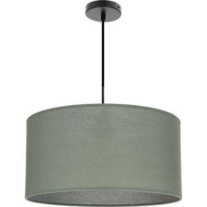 Zelené závěsné svítidlo s textilním stínidlem ø 40 cm Shanti – Candellux Lighting obraz