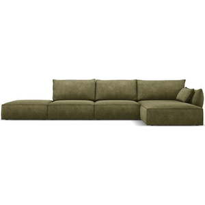 Zelená rohová pohovka (pravý roh) Vanda – Mazzini Sofas obraz