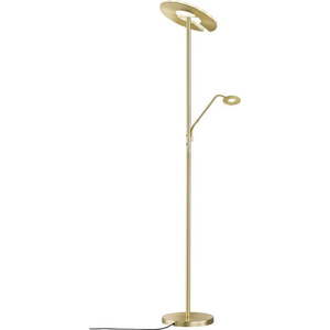 LED stmívatelná stojací lampa ve zlaté barvě (výška 180 cm) Dent – Fischer & Honsel obraz