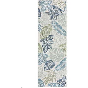 Zeleno-modrý vnitřní a venkovní koberec 80x230 cm Bella Leaf – Flair Rugs obraz