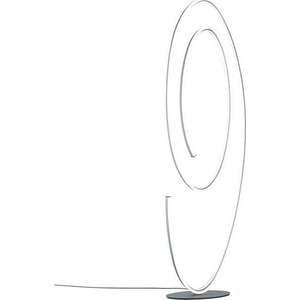 Šedá LED stojací lampa s kovovým stínidlem (výška 175 cm) Ciola – CINQUE obraz