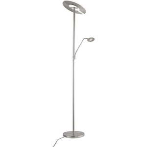 LED stmívatelná stojací lampa ve stříbrné barvě (výška 180 cm) Dent – Fischer & Honsel obraz