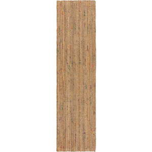 Ručně tkaný jutový běhoun v přírodní barvě 60x230 cm Jute Boucle Multi – Flair Rugs obraz