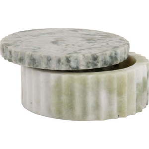 Světle zelený dekorativní kamenný úložný box ø 15x6 cm Marble – PT LIVING obraz