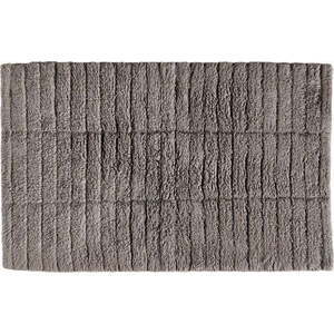 Šedohnědá koupelnová předložka 80x50 cm Tiles - Zone obraz