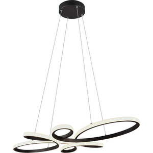 Černé LED závěsné svítidlo Fly – Trio obraz