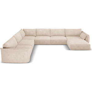Béžová rohová pohovka (levý roh) Vanda – Mazzini Sofas obraz