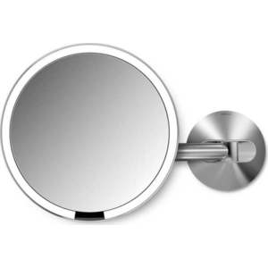 Nástěnné kosmetické zvětšovací zrcadlo s osvětlením (5x) ø 20 cm Sensor – simplehuman obraz