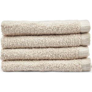 Béžové rychleschnoucí bavlněné ručníky v sadě 4 ks 30x30 cm Quick Dry – Catherine Lansfield obraz