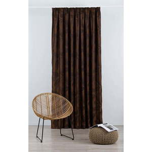 Tmavě hnědý závěs 210x245 cm Nydia – Mendola Fabrics obraz