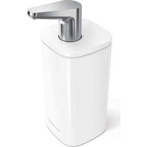 Bílý ocelový dávkovač mýdla 295 ml Pulse – simplehuman obraz