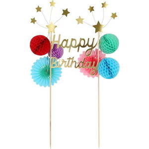 Dortový zápich Happy Birthday – Meri Meri obraz