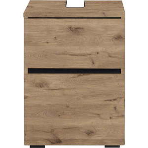 Skříňka pod umyvadlo v dekoru dubu v přírodní barvě 40x55 cm Wisla – Støraa obraz