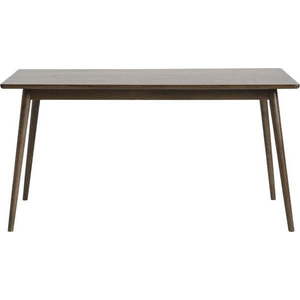 Hnědý rozkládací jídelní stůl s deskou v dubovém dekoru 150x90 cm Barrali – Unique Furniture obraz